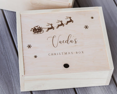 Holiday Keepsake Box - Santa Sleight - DUSKY LARK