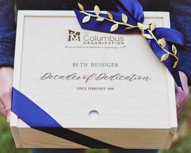 Custom Engraved Box With YOUR Logo - DUSKY LARK