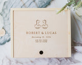 Twins Keepsake Box - Baby Dinosaurs - DUSKY LARK