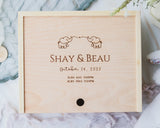 Twins Keepsake Box - Baby Elephants - DUSKY LARK