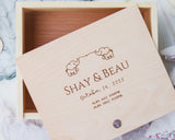 Twins Keepsake Box - Baby Elephants - DUSKY LARK