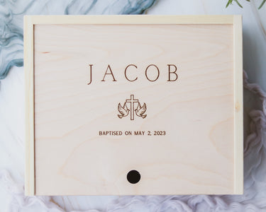 Baptism Keepsake Box - Jacob Edition - DUSKY LARK