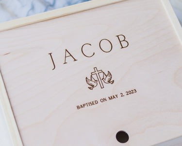 Baptism Keepsake Box - Jacob Edition - DUSKY LARK