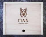 Dog Memorial Box - Run Free Buddy - DUSKY LARK