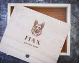 Dog Memorial Box - Run Free Buddy - DUSKY LARK