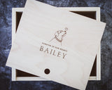 Dog Memorial Box - Forever In Our Hearts - DUSKY LARK