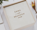 Box Lid Engraving - Wedding - DUSKY LARK
