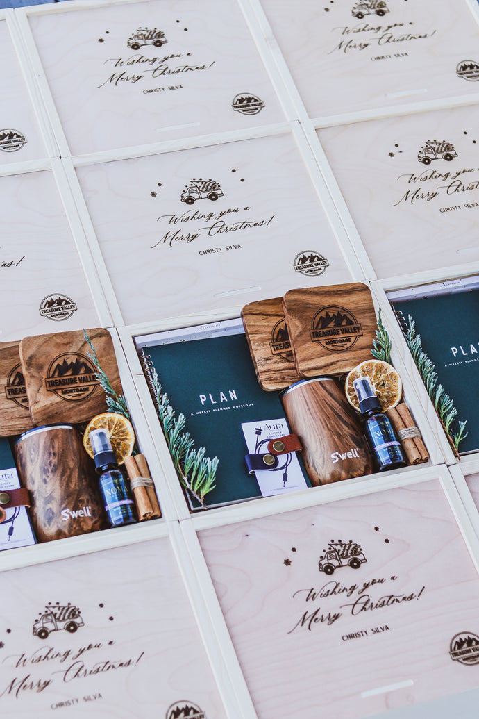 Custom engraved gift boxes for business | Dusky Lark