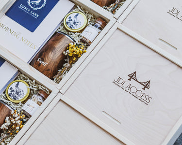 Custom Engraved Box With YOUR Logo - DUSKY LARK