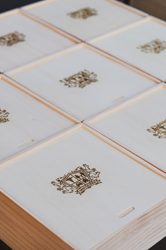 Custom Engraved Box With YOUR Logo - DUSKY LARK