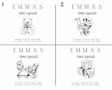 Baby Keepsake and Memories Box - Time Capsule For Girls - DUSKY LARK