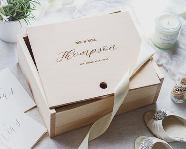 Wedding Memory Box - Mr. & Mrs. - DUSKY LARK