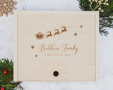 Christmas Box - Santa Sleigh - DUSKY LARK