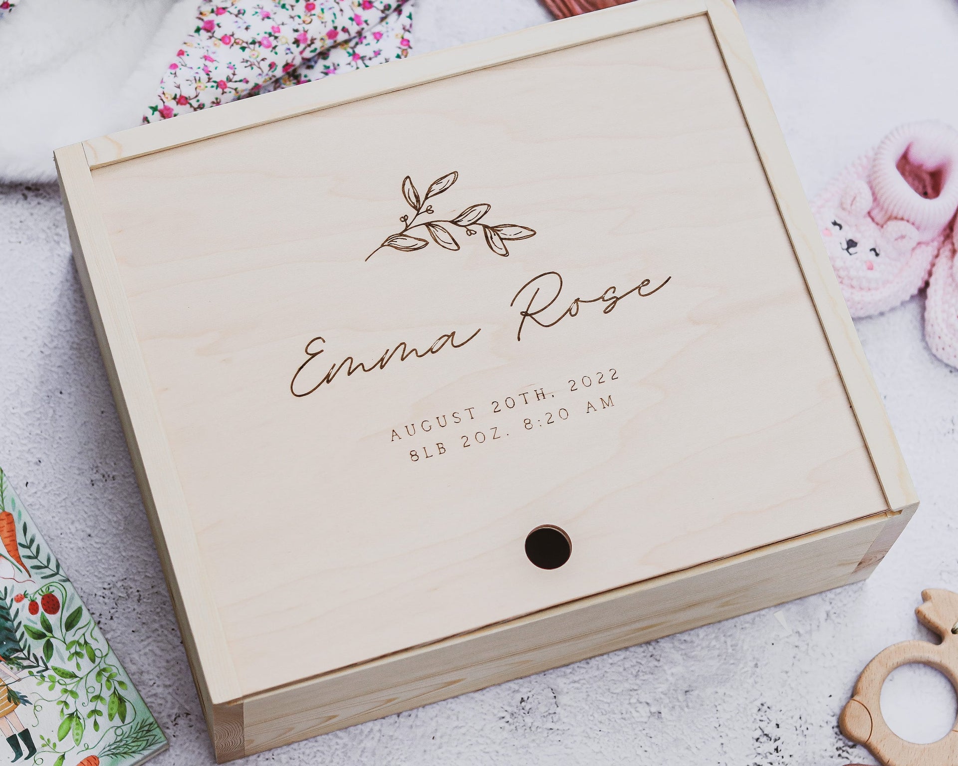 Baby Keepsake Box - Floral