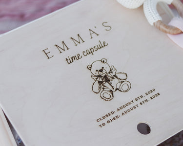 Baby Keepsake and Memories Box - Time Capsule For Girls - DUSKY LARK