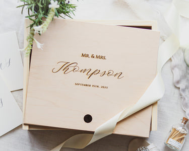 Wedding Memory Box - Mr. & Mrs. - DUSKY LARK
