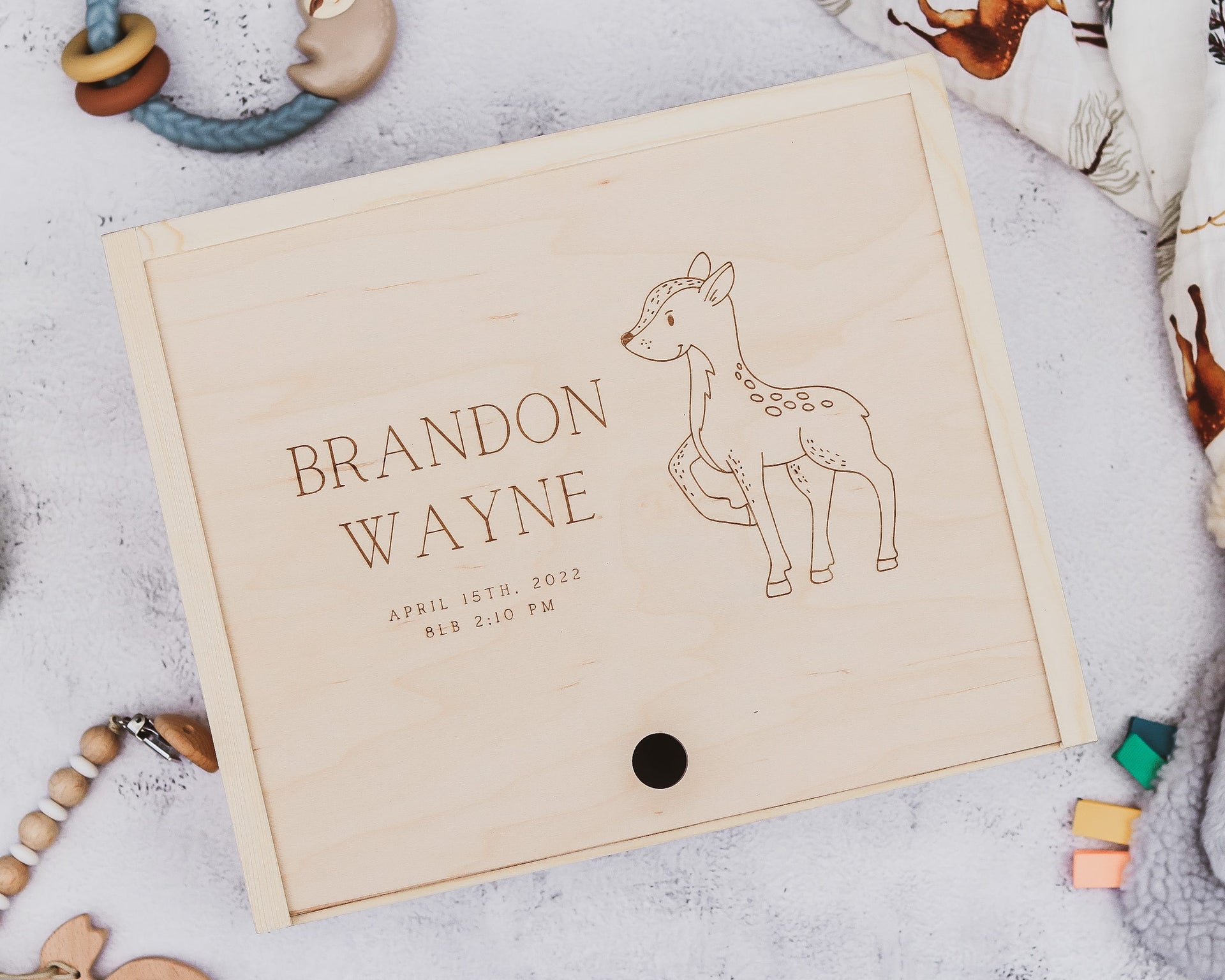 Baby Keepsake Box - Baby Deer