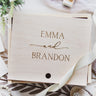 Wedding Memory Box - Simple Calligraphy - DUSKY LARK