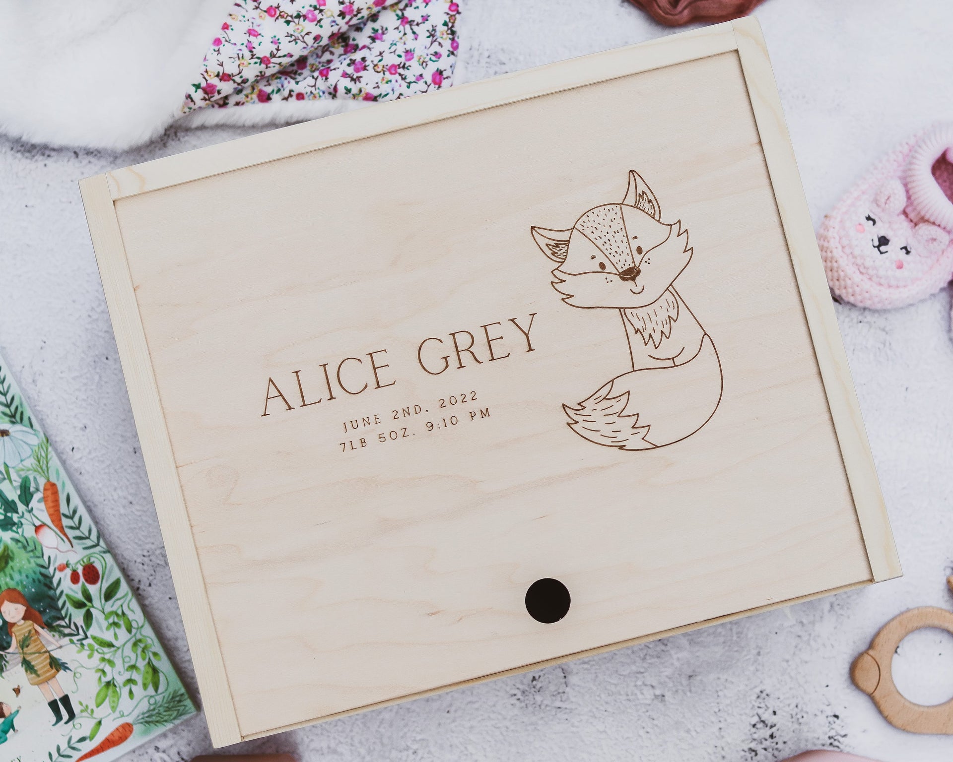 Baby Keepsake Box - Baby Fox