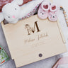 Baby Keepsake Box - Monogram Letter - DUSKY LARK