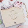 Baby Keepsake Box - Flower Wreath - DUSKY LARK